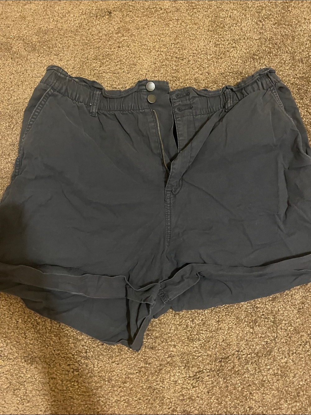 Universal Thread Elastic-Waist Charcoal Shorts  (XL)